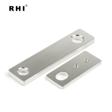 1 rounded hole and 1 oval-shaped hole copper tinned busbar for cells